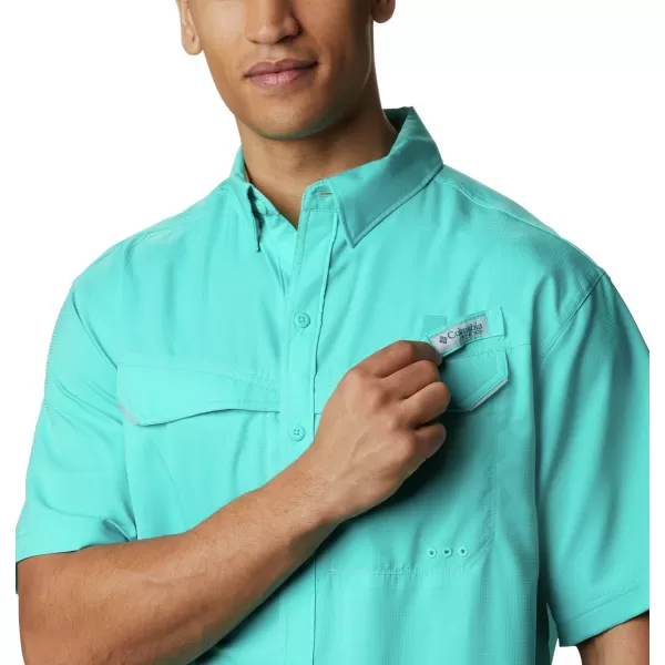 imageColumbia Mens Low Drag Offshore Short Sleeve ShirtBright Aqua