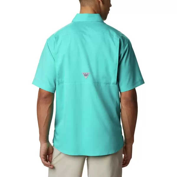 imageColumbia Mens Low Drag Offshore Short Sleeve ShirtBright Aqua
