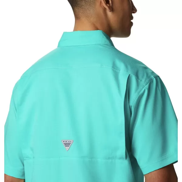 imageColumbia Mens Low Drag Offshore Short Sleeve ShirtBright Aqua