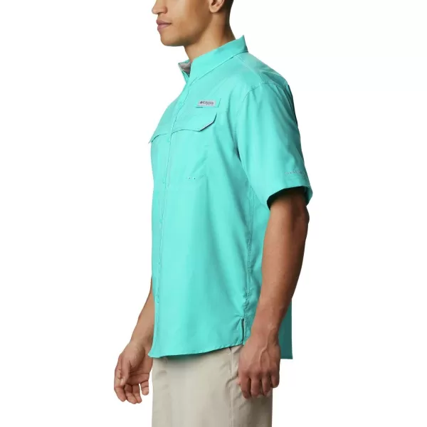 imageColumbia Mens Low Drag Offshore Short Sleeve ShirtBright Aqua