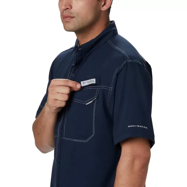 imageColumbia Mens Low Drag Offshore Short Sleeve ShirtCollegiate Navy
