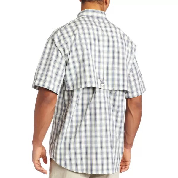 imageColumbia Mens Low Drag Offshore Short Sleeve ShirtLight MetalBox Check