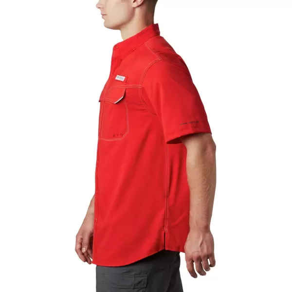 imageColumbia Mens Low Drag Offshore Short Sleeve ShirtRed Spark