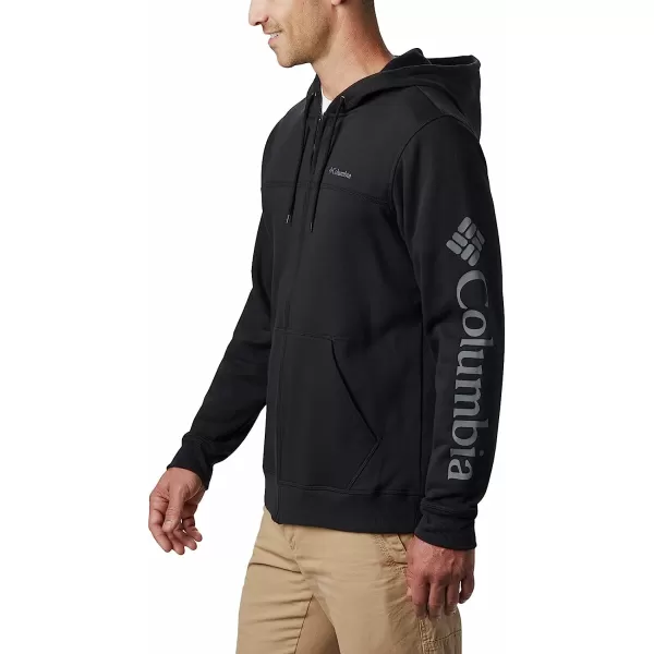 imageColumbia Mens M Columbia Logo Fleece FZBlackCity Grey