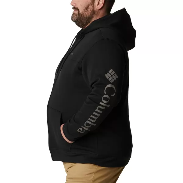 imageColumbia Mens M Columbia Logo Fleece FZBlackCity Grey