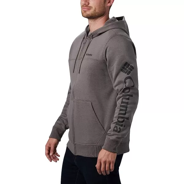 imageColumbia Mens M Columbia Logo Fleece FZCharcoalBlack