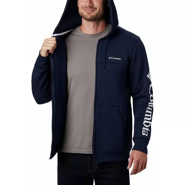 imageColumbia Mens M Columbia Logo Fleece FZCollegiate NavyWhite