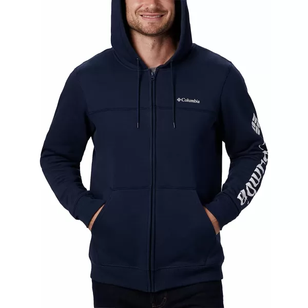 imageColumbia Mens M Columbia Logo Fleece FZCollegiate NavyWhite