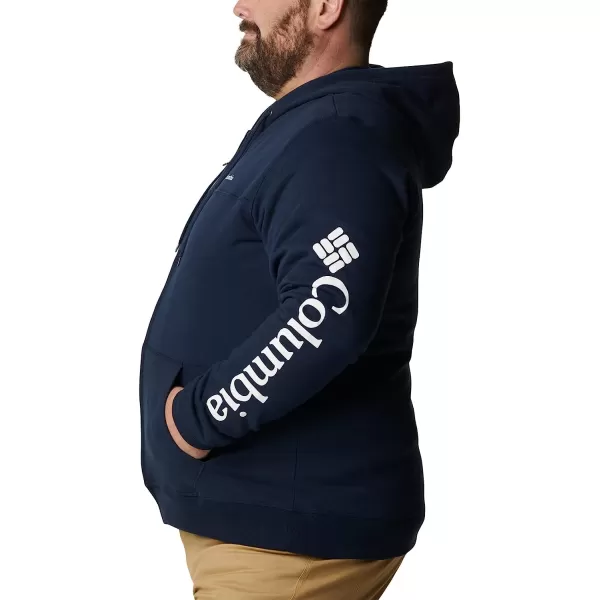 imageColumbia Mens M Columbia Logo Fleece FZCollegiate NavyWhite