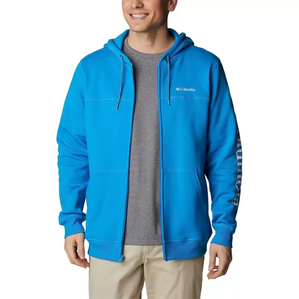 imageColumbia Mens M Columbia Logo Fleece FZCompass BlueWhite