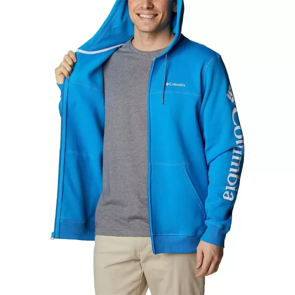 imageColumbia Mens M Columbia Logo Fleece FZCompass BlueWhite