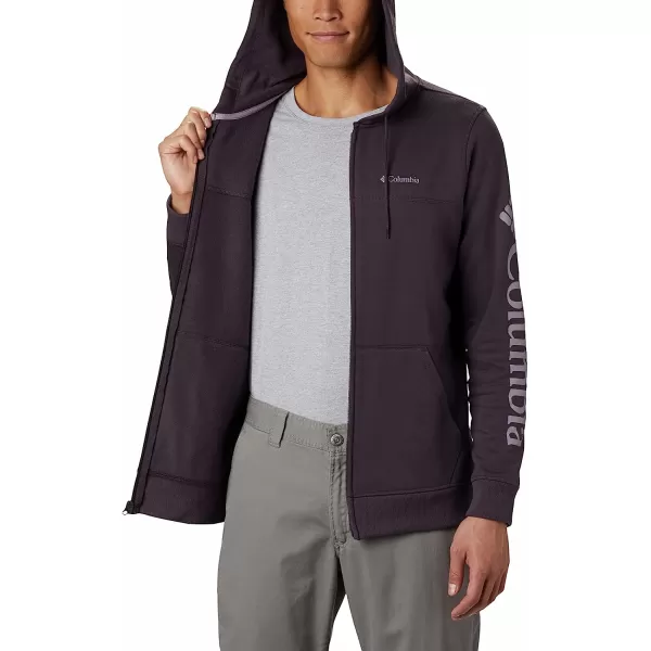 imageColumbia Mens M Columbia Logo Fleece FZDark PurpleShale Purple