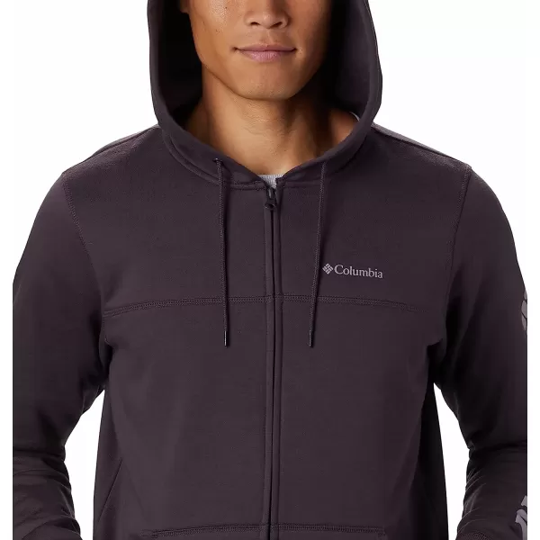 imageColumbia Mens M Columbia Logo Fleece FZDark PurpleShale Purple