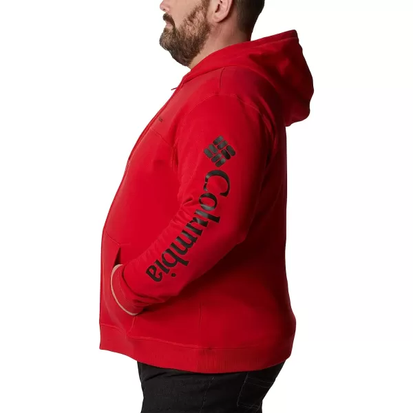 imageColumbia Mens M Columbia Logo Fleece FZMountain RedBlack