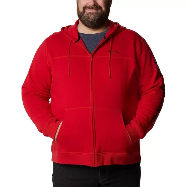 imageColumbia Mens M Columbia Logo Fleece FZMountain RedBlack