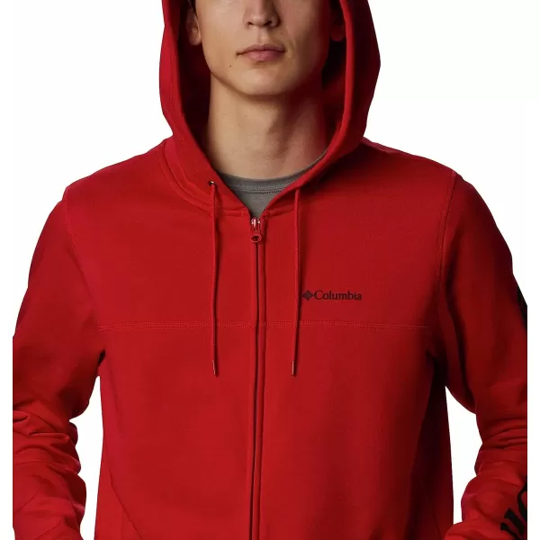 imageColumbia Mens M Columbia Logo Fleece FZMountain RedBlack