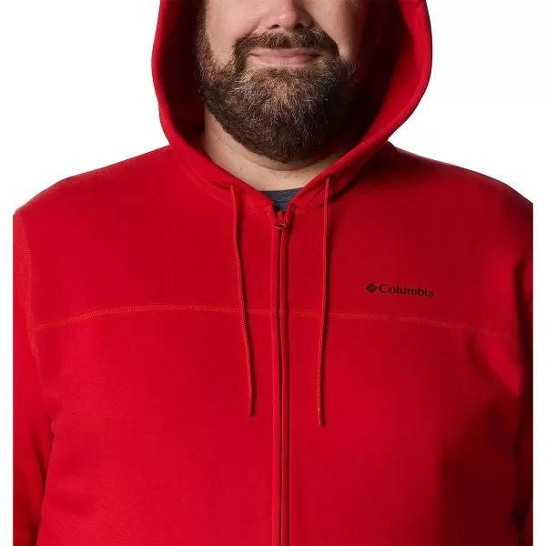 imageColumbia Mens M Columbia Logo Fleece FZMountain RedBlack