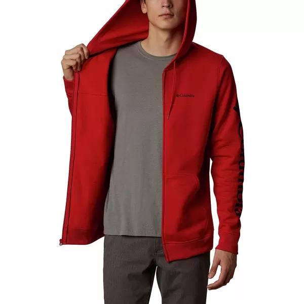 imageColumbia Mens M Columbia Logo Fleece FZMountain RedBlack