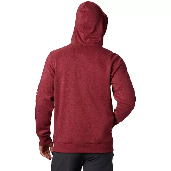 imageColumbia Mens M Columbia Logo Fleece FZRed Jasper HeatherWhite