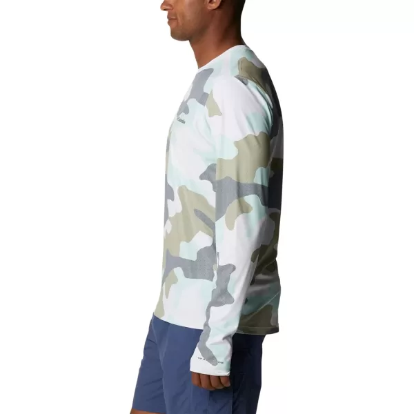 imageColumbia Mens M Sun Deflector Summerdry Ls ShirtSavory Mod Camo
