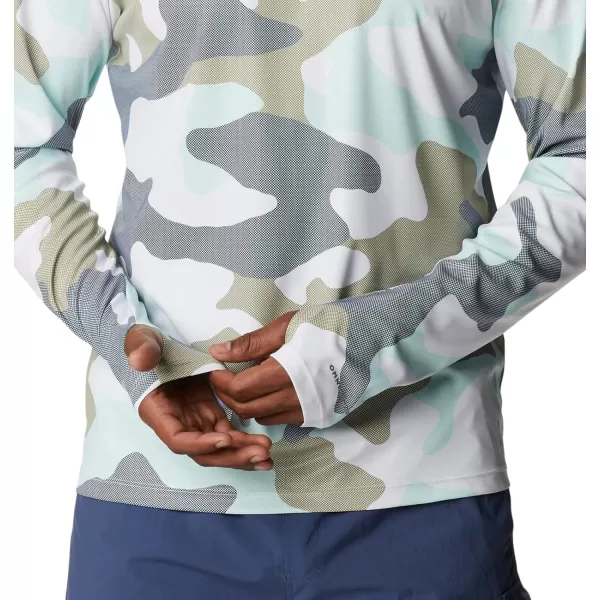 imageColumbia Mens M Sun Deflector Summerdry Ls ShirtSavory Mod Camo