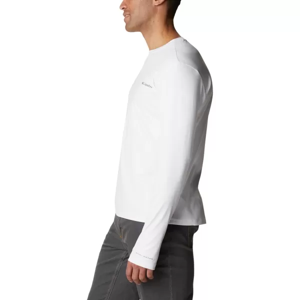 imageColumbia Mens M Sun Deflector Summerdry Ls ShirtWhite