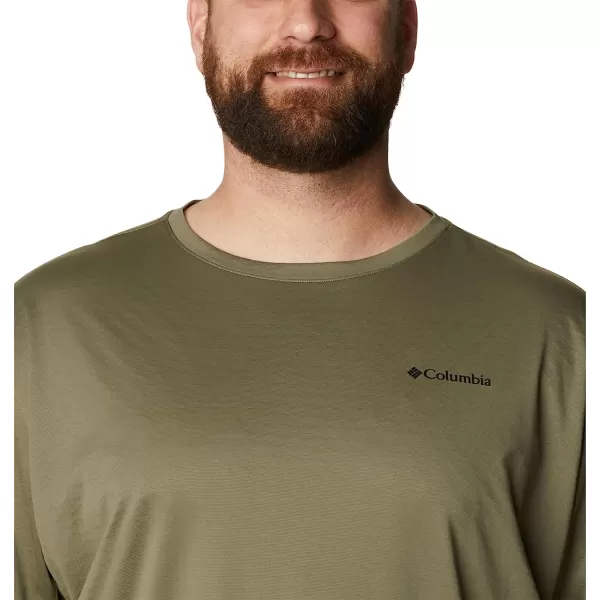 imageColumbia Mens M Zero Ice CirroCool Ss ShirtStone GreenStone Green Heather