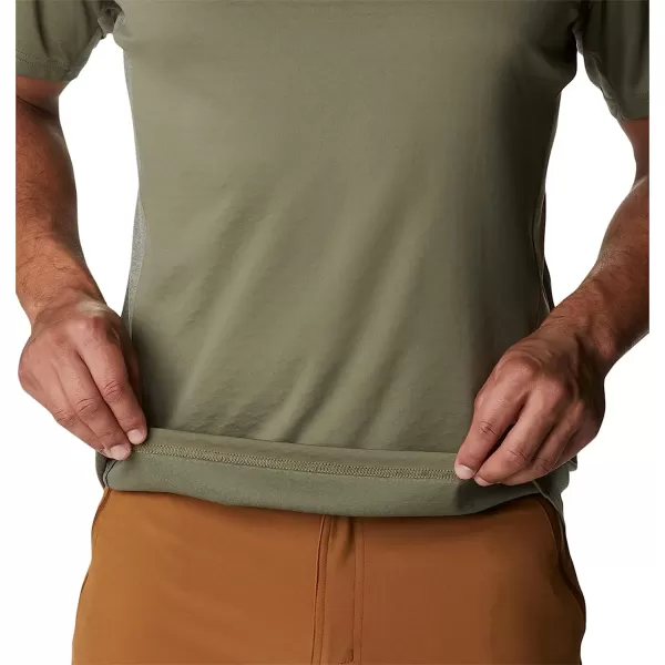 imageColumbia Mens M Zero Ice CirroCool Ss ShirtStone GreenStone Green Heather