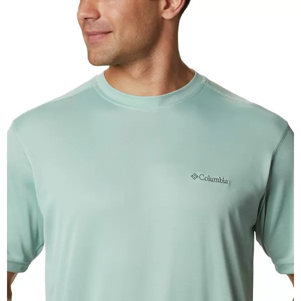 imageColumbia Mens Meeker Peak Short Sleeve CrewAqua Tone