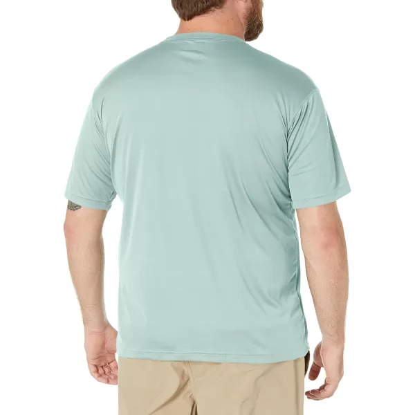 imageColumbia Mens Meeker Peak Short Sleeve CrewAqua Tone