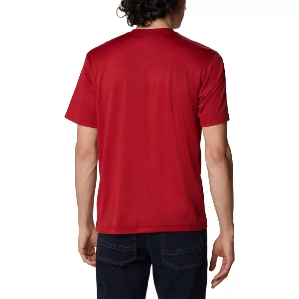 imageColumbia Mens Meeker Peak Short Sleeve CrewRed Velvet