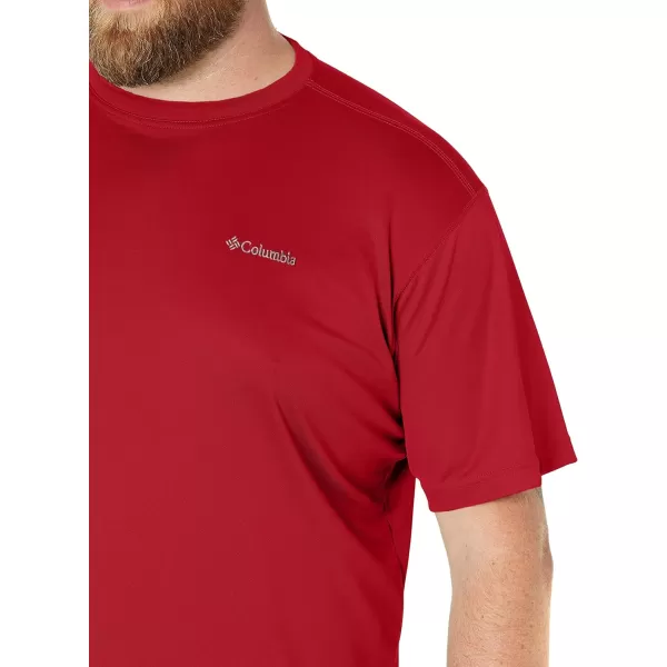 imageColumbia Mens Meeker Peak Short Sleeve CrewRed Velvet