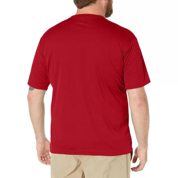 imageColumbia Mens Meeker Peak Short Sleeve CrewRed Velvet