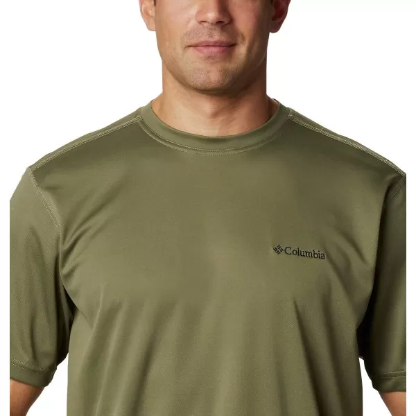 imageColumbia Mens Meeker Peak Short Sleeve CrewStone Green