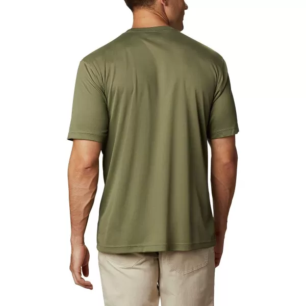 imageColumbia Mens Meeker Peak Short Sleeve CrewStone Green