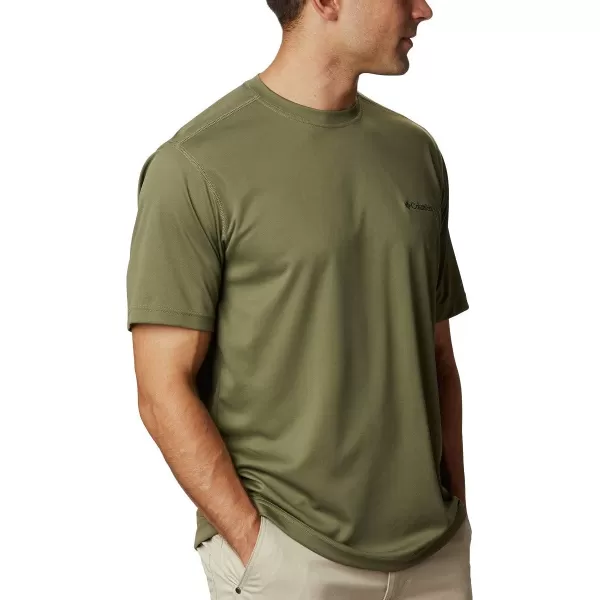 imageColumbia Mens Meeker Peak Short Sleeve CrewStone Green