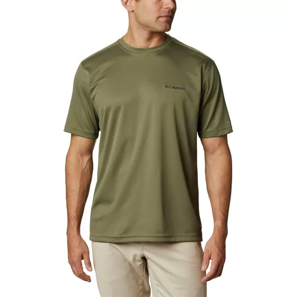 imageColumbia Mens Meeker Peak Short Sleeve CrewStone Green