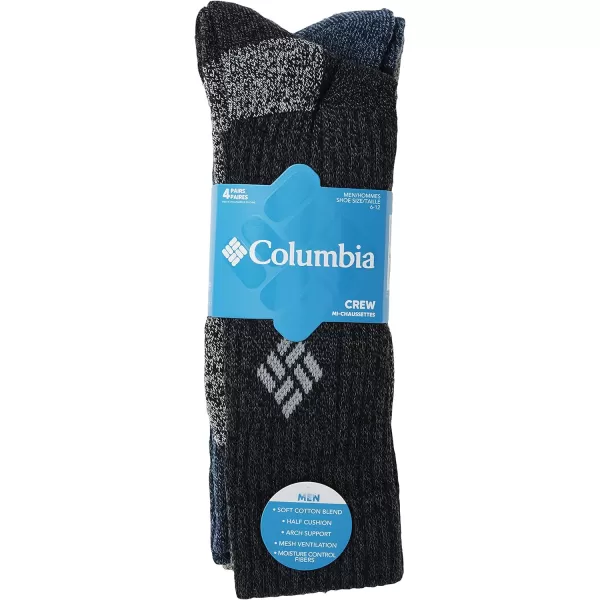 imageColumbia Mens Midcalf Moisture Control Ribbed CrewStandard BlackBrownKhaki