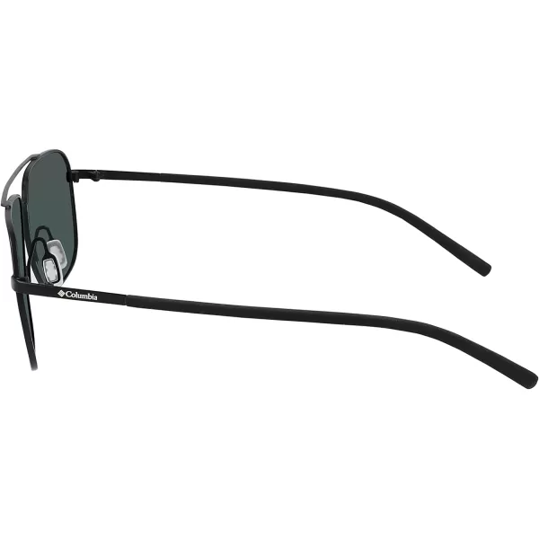 imageColumbia Mens Mist Trail Pilot SunglassesMatte BlackBlue Mirror Lens