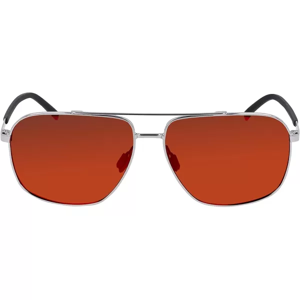 imageColumbia Mens Mist Trail Pilot SunglassesShiny GunmetalOrange Revo Lens