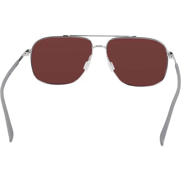 imageColumbia Mens Mist Trail Pilot SunglassesShiny SilverBlue Revo Lens