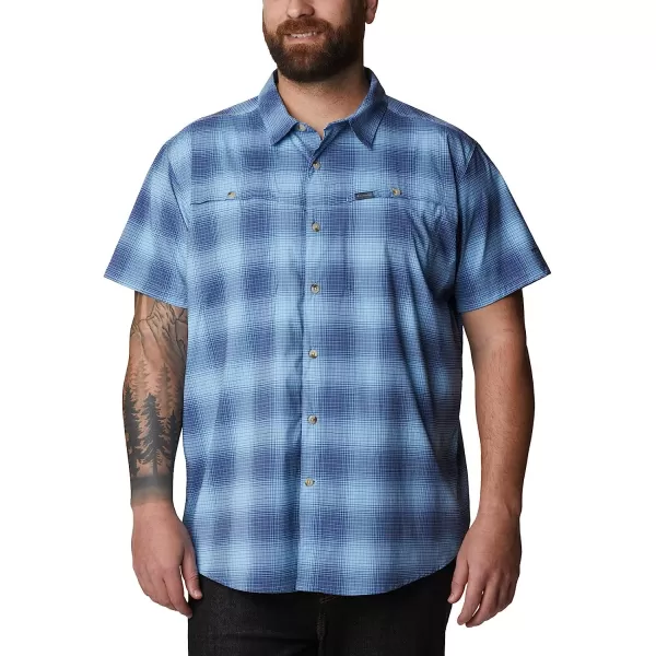 imageColumbia Mens Newton Ridge Plaid Short SleeveJet Stream Soft Ombre