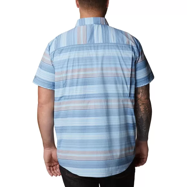 imageColumbia Mens Newton Ridge Plaid Short SleeveJet Stream Striped Sunset