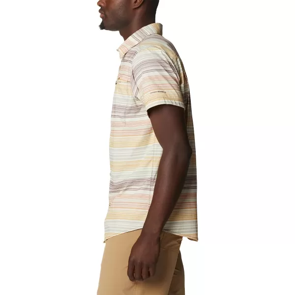 imageColumbia Mens Newton Ridge Plaid Short SleeveLight Raisin Striped Sunset