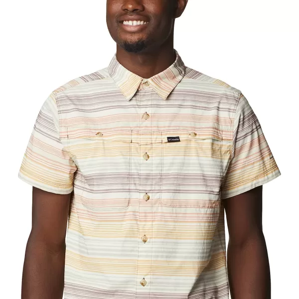 imageColumbia Mens Newton Ridge Plaid Short SleeveLight Raisin Striped Sunset