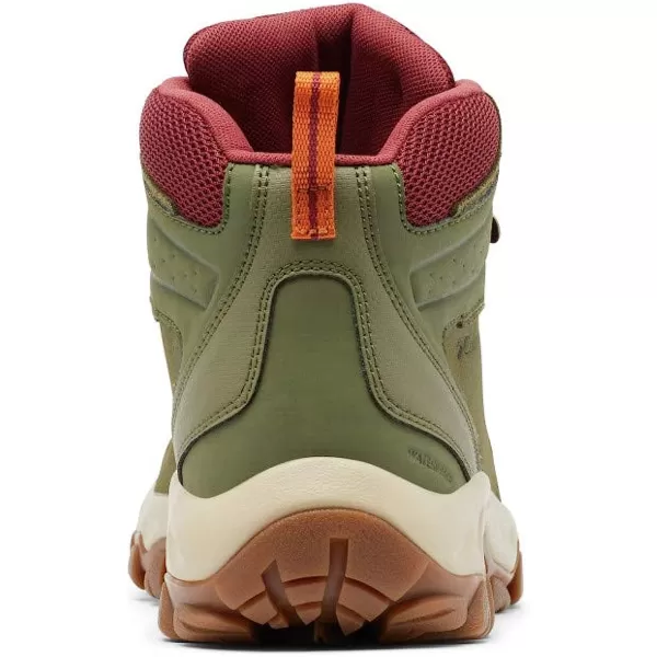 imageColumbia Mens Newton Ridge Plus Ii Waterproof Hiking ShoeHiker Green Marsala Red