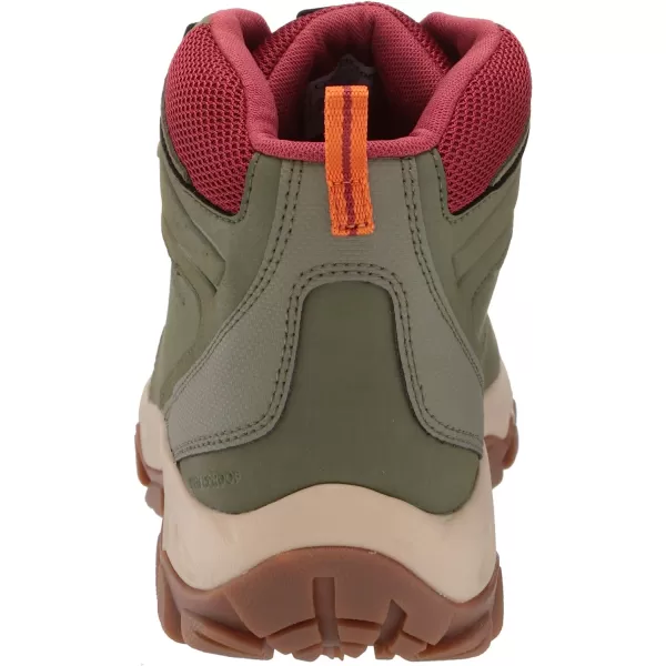 imageColumbia Mens Newton Ridge Plus Ii Waterproof Hiking ShoeHiker Green Marsala Red