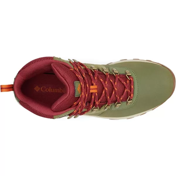 imageColumbia Mens Newton Ridge Plus Ii Waterproof Hiking ShoeHiker Green Marsala Red