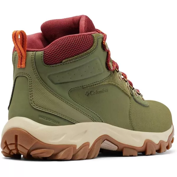 imageColumbia Mens Newton Ridge Plus Ii Waterproof Hiking ShoeHiker Green Marsala Red