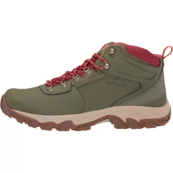 imageColumbia Mens Newton Ridge Plus Wp Hiking ShoeHiker Green Marsala Red